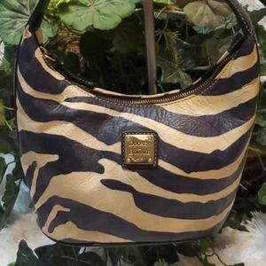 Final Price! Dooney and Bourke Zebra Hobo Purse